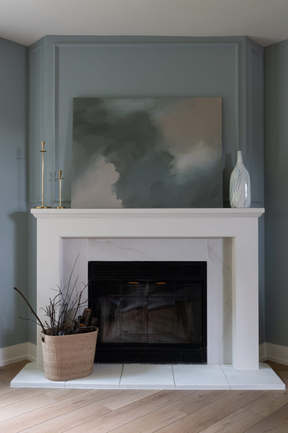 Custom Fireplace Mantle Trim Carpentry